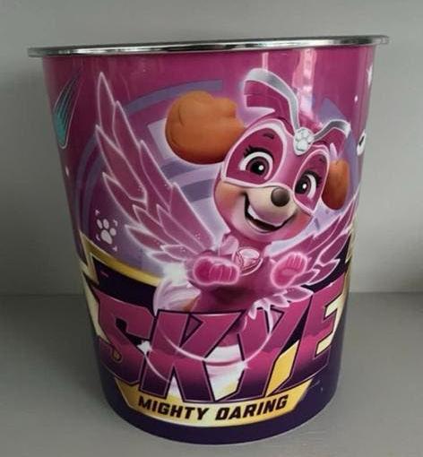 Opbergbak paw patrol emmer opberger sky skye, Ophalen of Verzenden, Zo goed als nieuw, Kunststof, Minder dan 50 cm