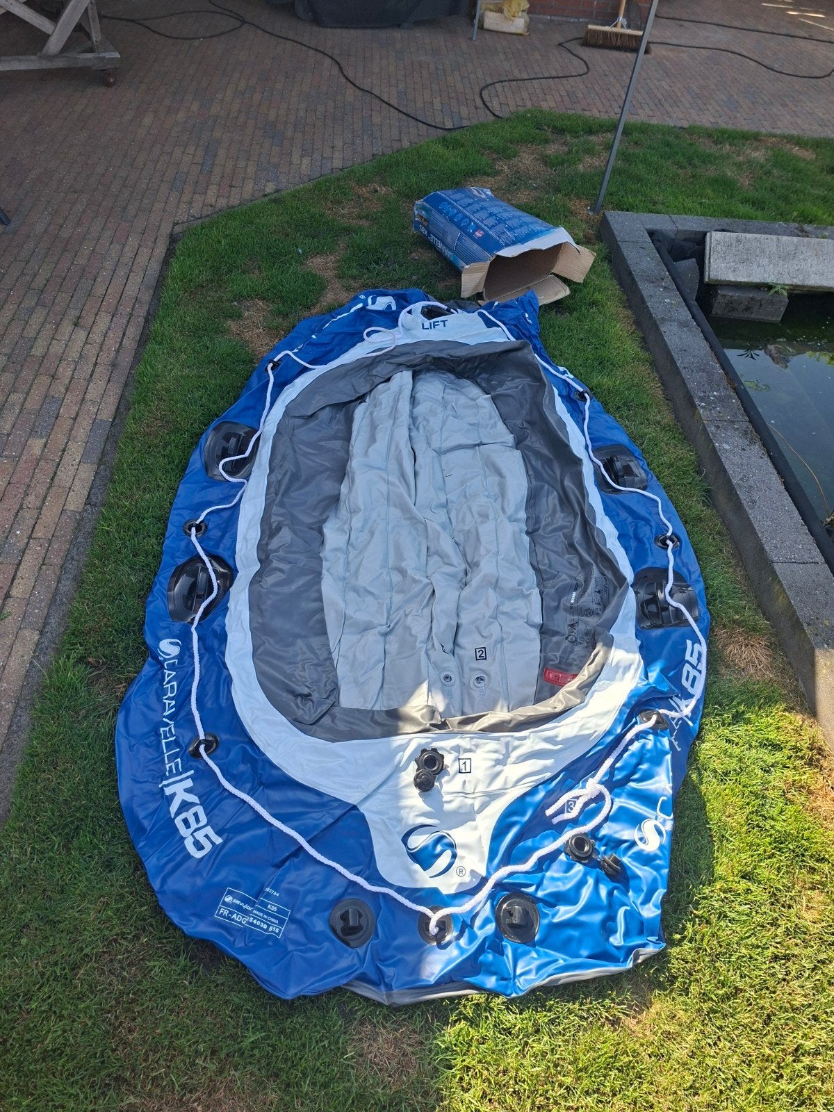 Sevylor Caravele K85 Rubberboot, Watersport en Boten, Kano's, Zo goed als nieuw, Overige typen, Twee personen, Opblaasbaar, Ophalen of Verzenden