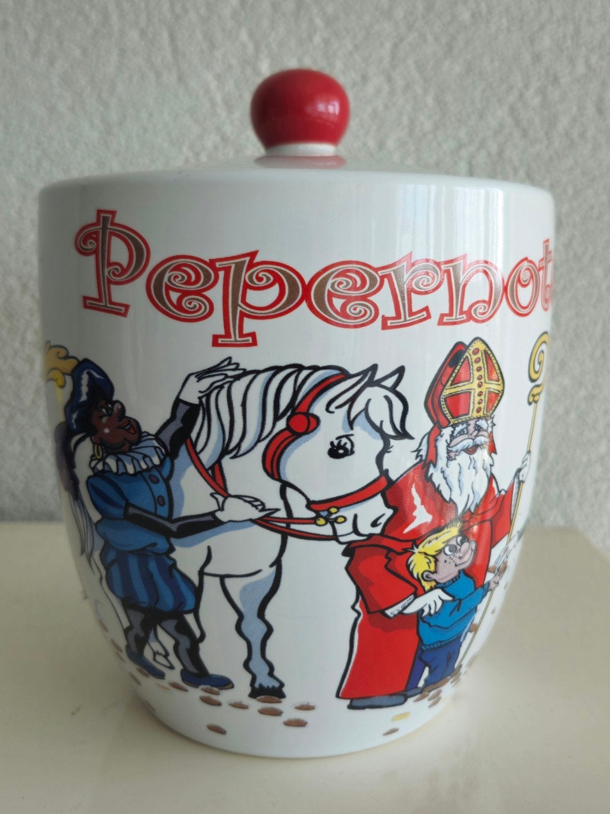 Pepernotenpot Sinterklaas en Zwarte Pieten, Ophalen of Verzenden, Nieuw