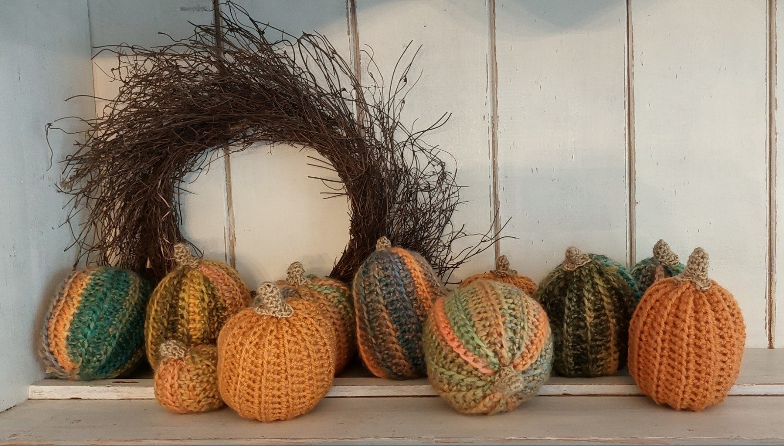 Herfst! Handgemaakte gehaakte decoratie pompoenen, Ophalen of Verzenden, Nieuw