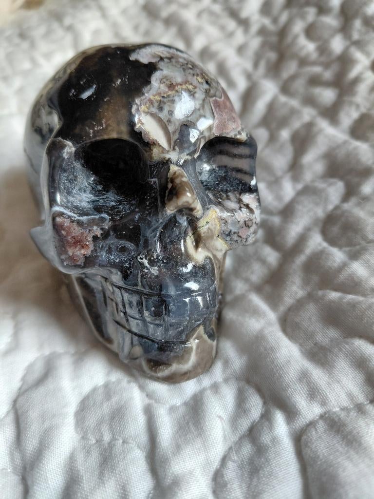 Vulcano agaat skull, Ophalen of Verzenden