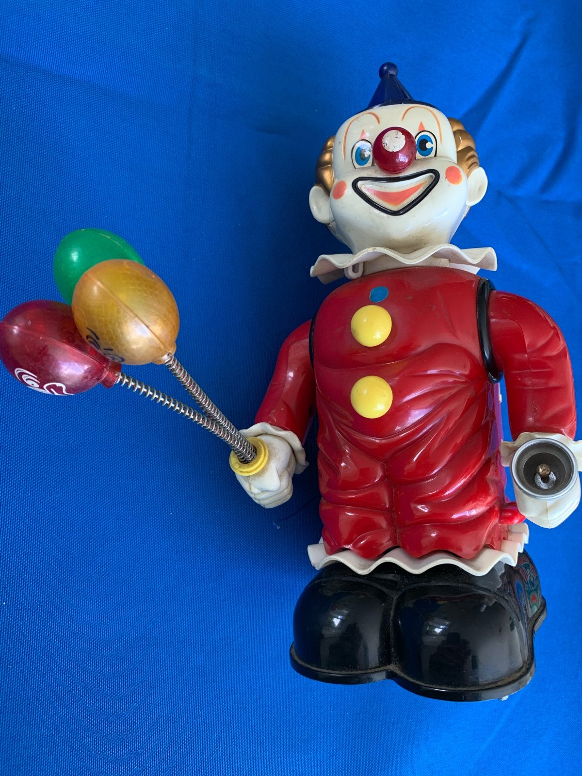 Vintage Clown met Ballonnen en Aapje Speelgoed, Ophalen of Verzenden, Gebruikt