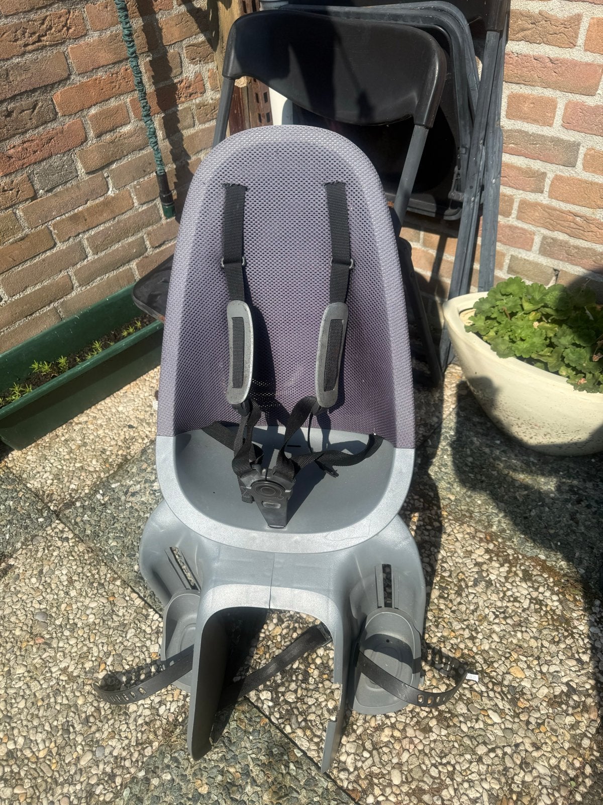 Urban Iki Voorzitje met windscherm, Fietsen en Brommers, Ophalen of Verzenden, Gebruikt, Voorzitje, Voetsteuntjes