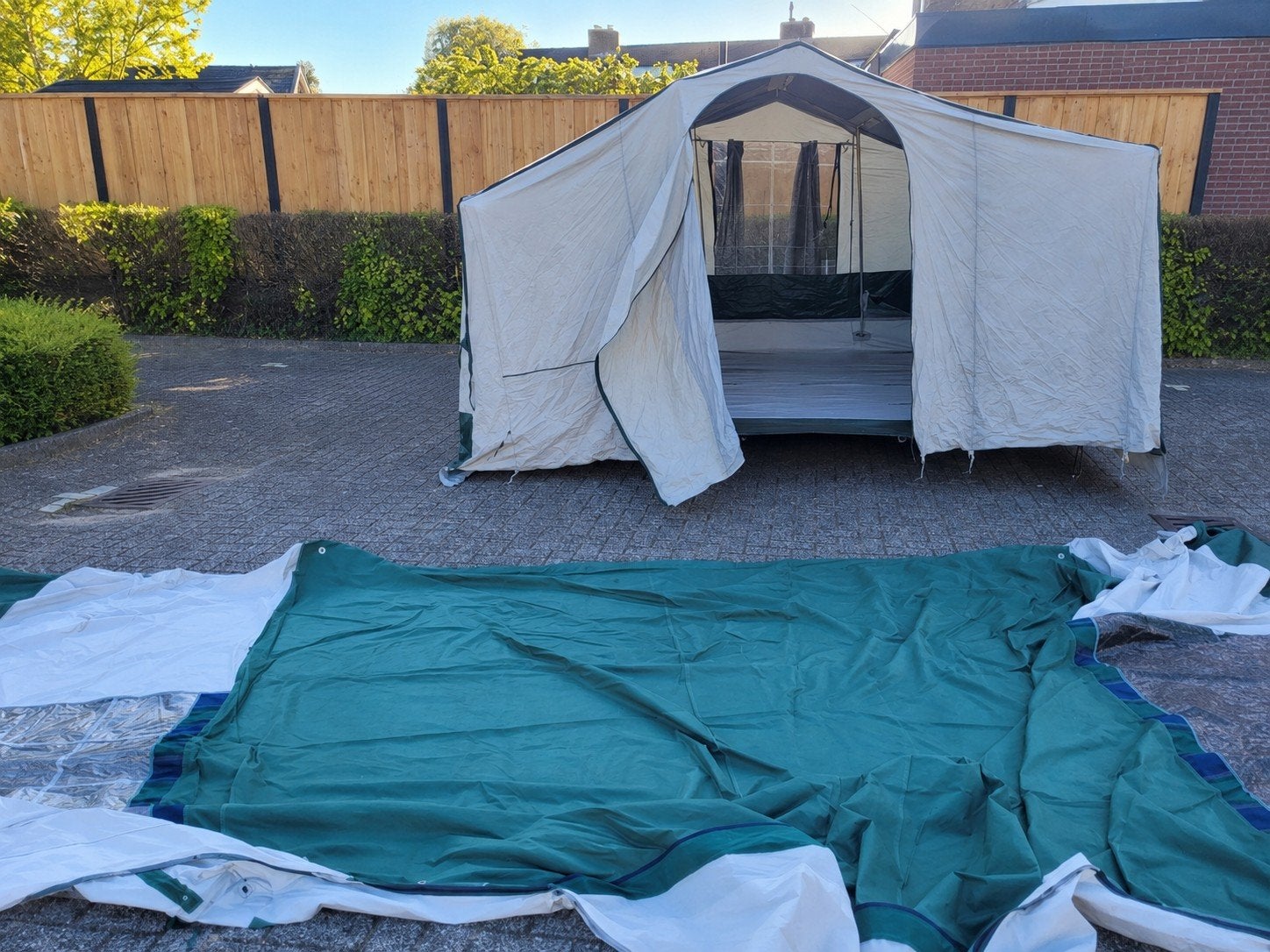 Complete Conway Cambridge DL vouwwagen – grote voortent + ke, Ophalen of Verzenden