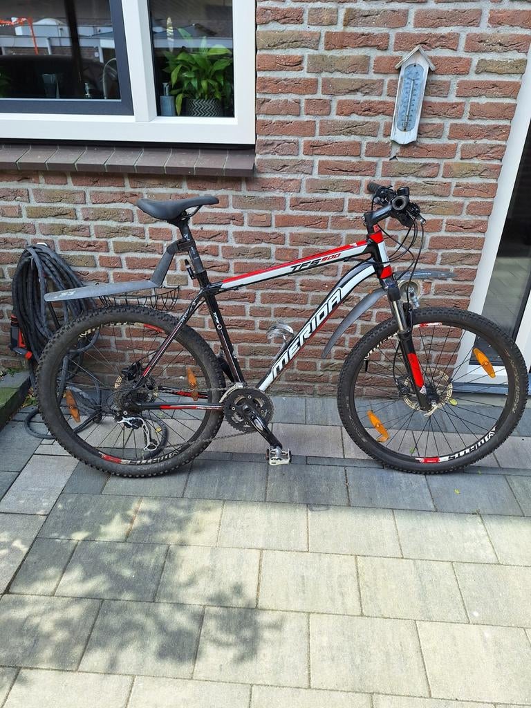 Merida TFS 500 Mountainbike - Zwart/Rood, Fietsen en Brommers, Gebruikt, Hardtail, Heren, Merida