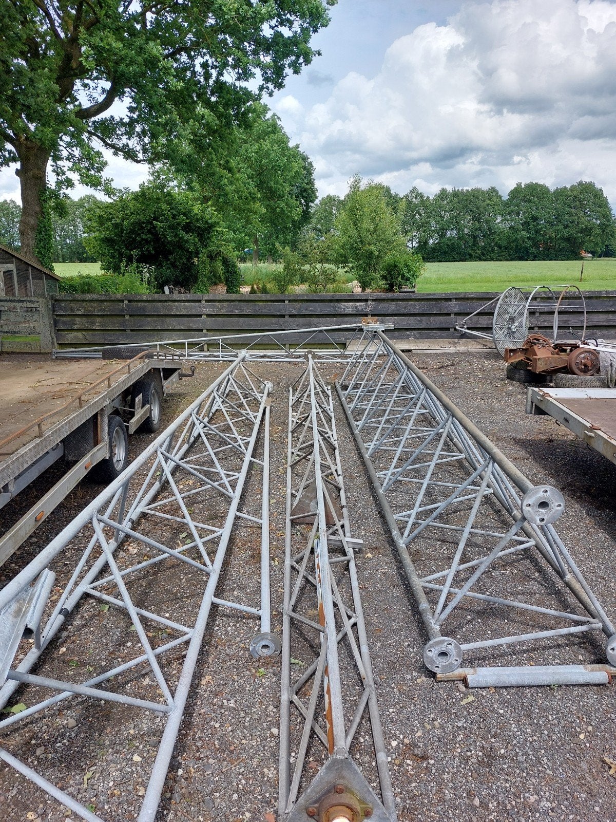 18 construktie mast +4 mtr topbuis, Ophalen, Info@arob.nl, Mast, Arob