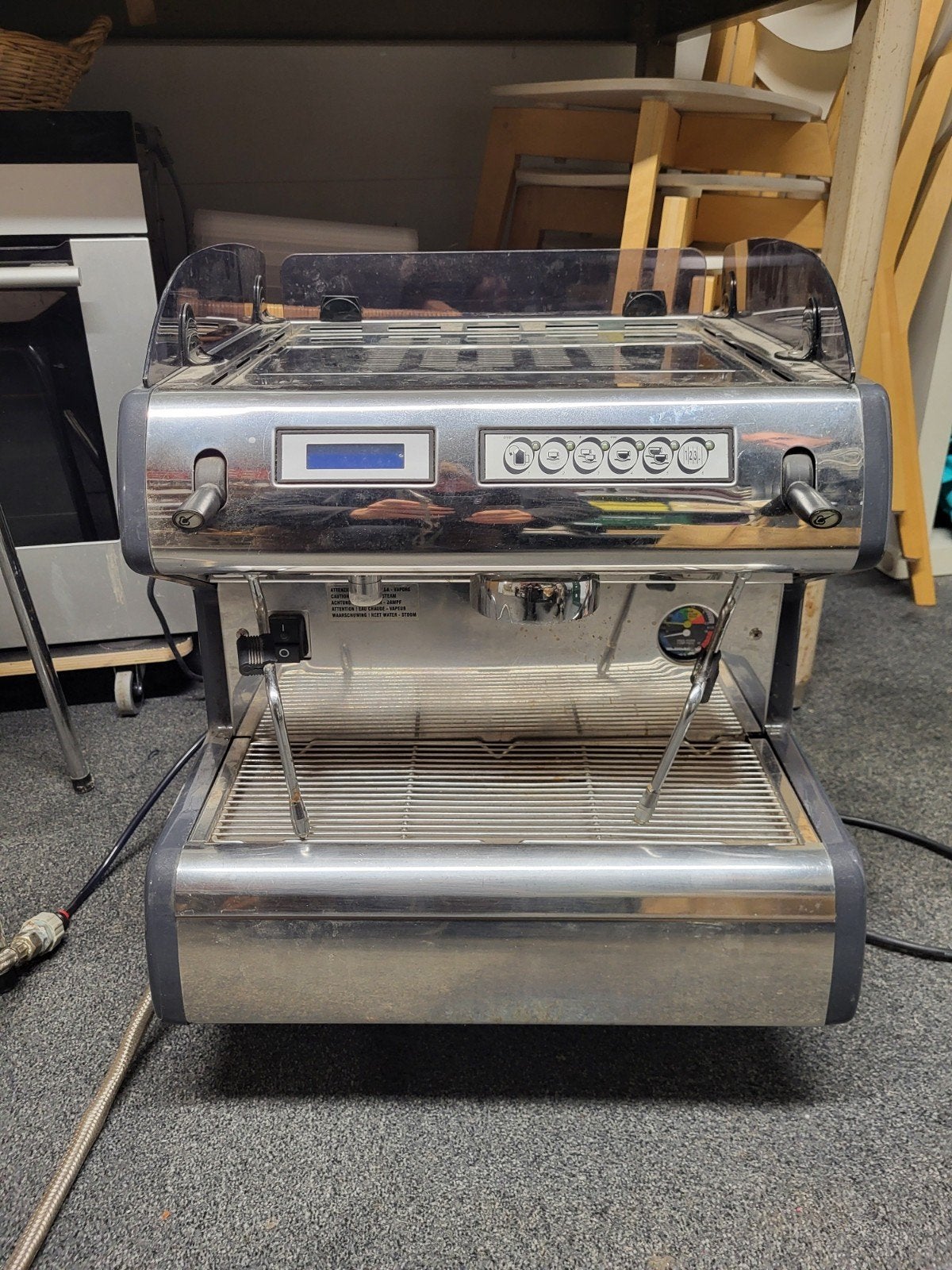 Professionele Espresso Machine - defect, Gebruikt, Espresso apparaat, 10 kopjes of meer, Gemalen koffie