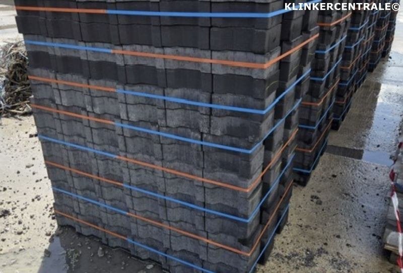 308,6m2 antraciet B-KEUS H-klinkers betonklinkers dubbel-T v