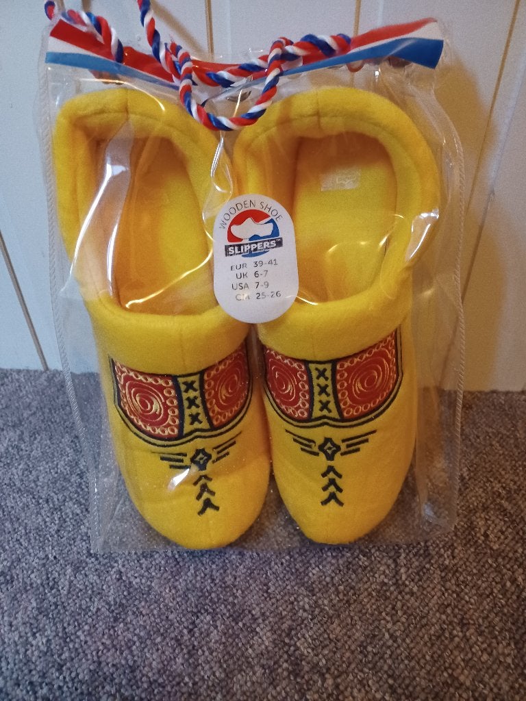 pantoffel sloffen wooden shoe klomp maat 39-41, Kleding | Dames, Geel, Nieuw, Ophalen of Verzenden, Pantoffels of Sloffen