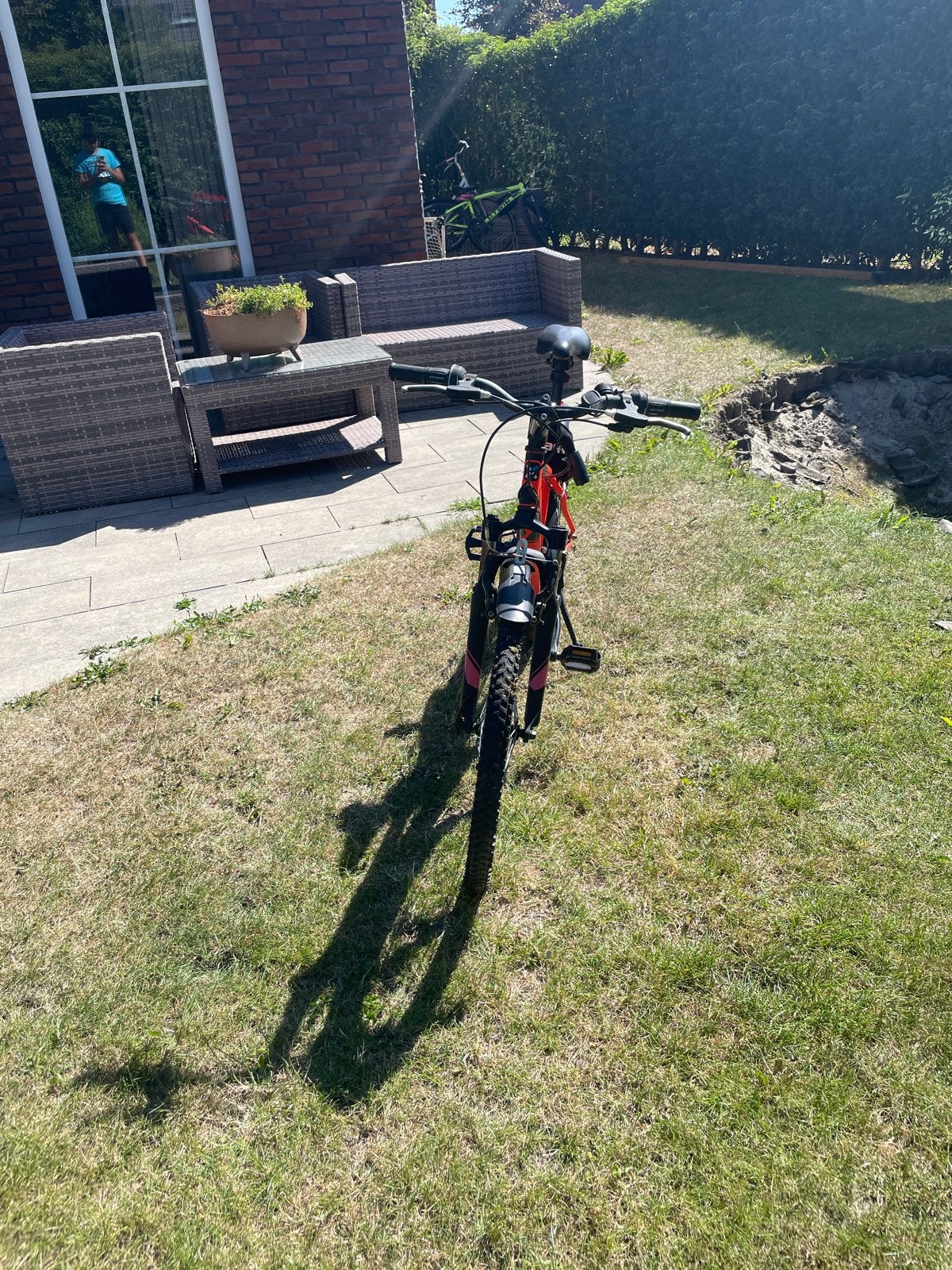 B'Twin Rockrider 500 Mountainbike - Oranje/Zwart, Fietsen en Brommers, Gebruikt, Hardtail, 49 tot 53 cm, Ophalen