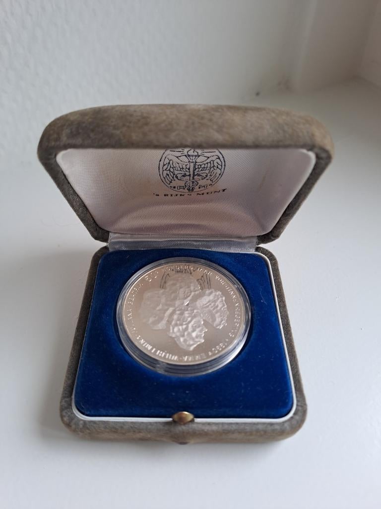 Zilveren 50 1990 gulden proof, Zilver, Overige landen, Losse munt, Overige waardes