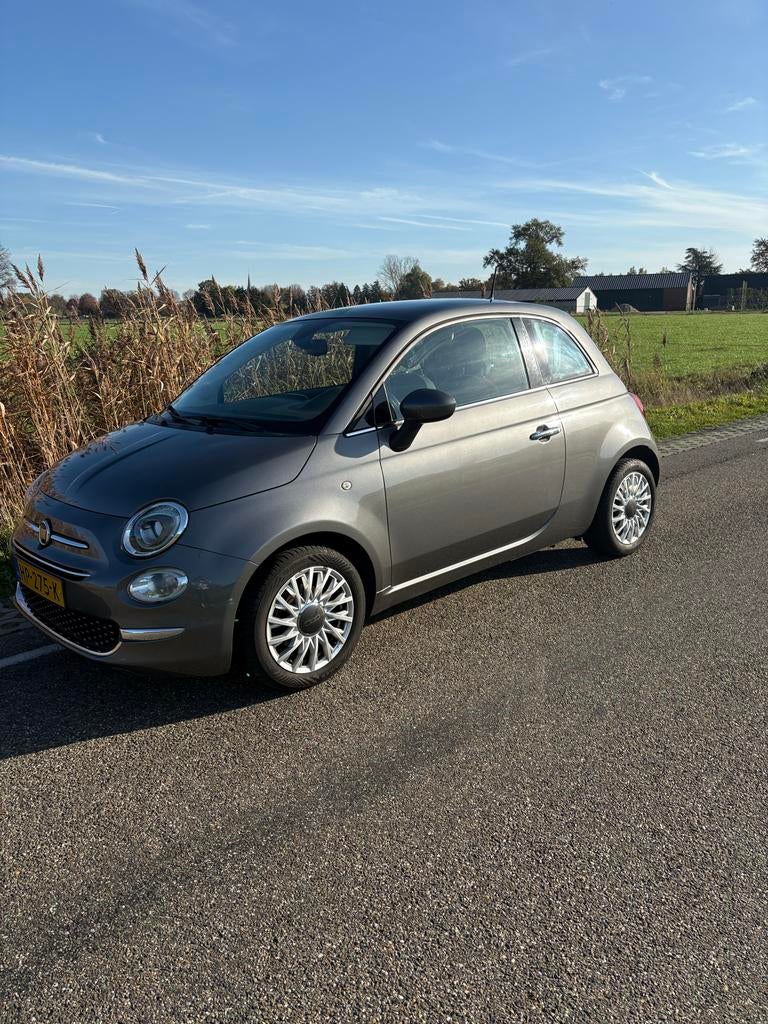 Fiat 500 Twinair Turbo 80pk 2015 Grijs, Auto's, Voorwielaandrijving, 31 €/maand, 905 kg, Origineel Nederlands