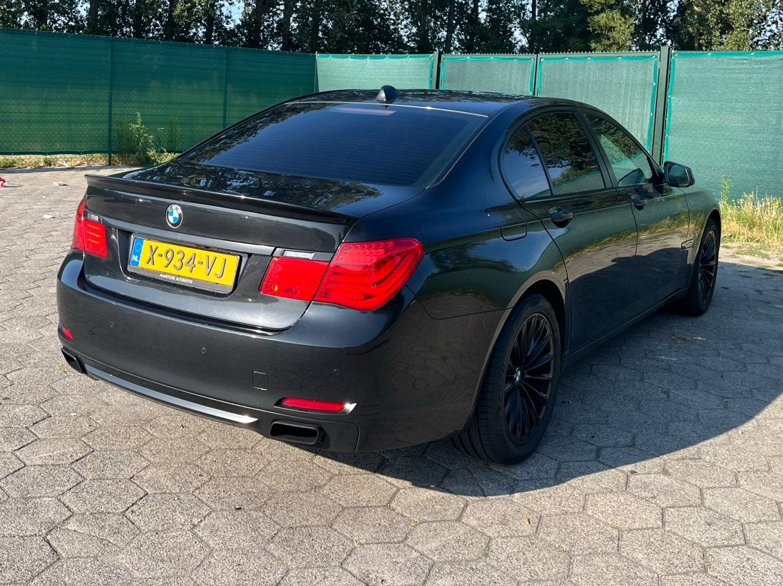 BMW 740i 2011 Zwart High Executive, Auto's, BMW, Euro 5, Achterwielaandrijving, Zwart, Leder