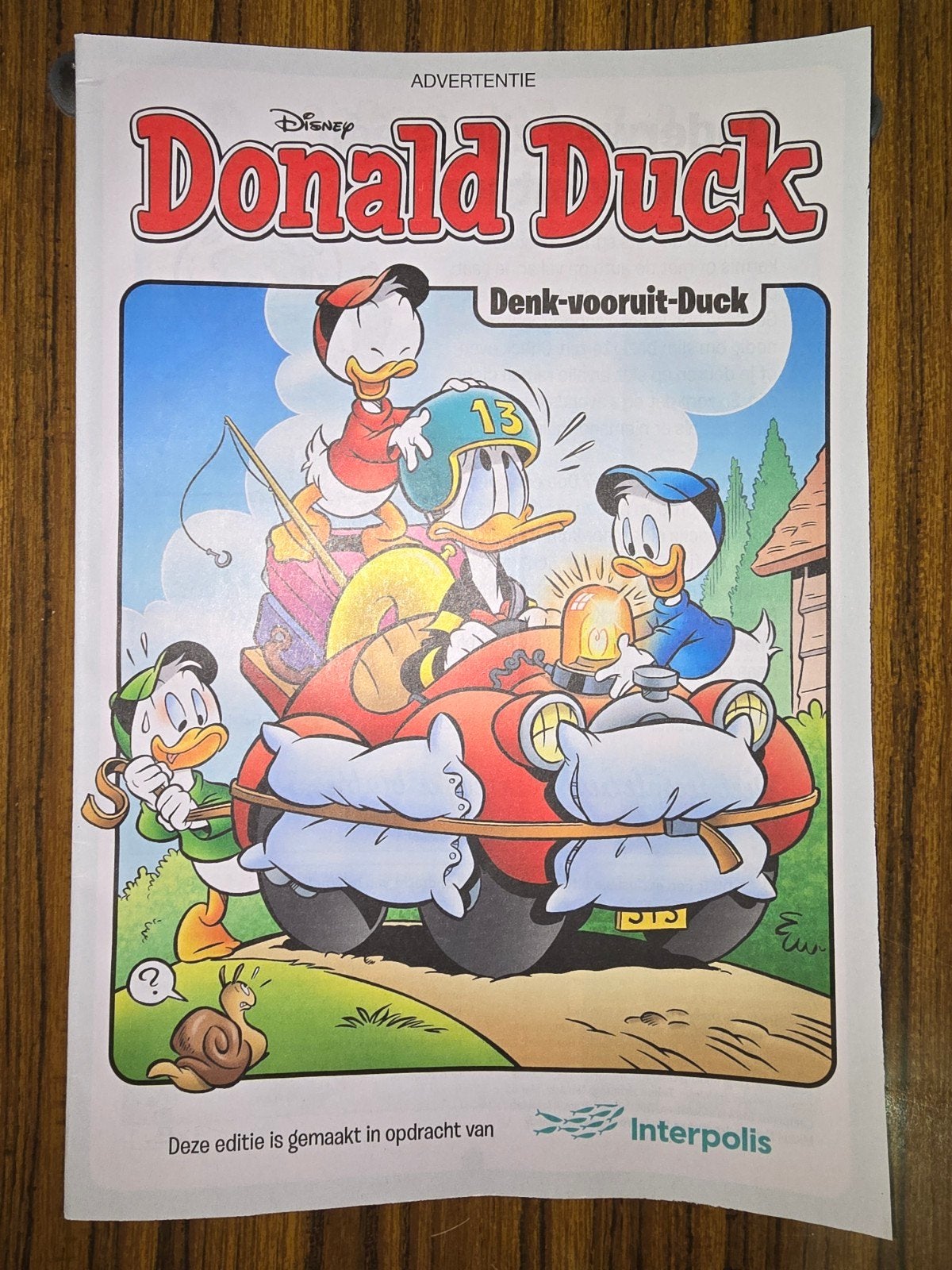Donald Duck Interpolis. Speciale uitgave, Eén stripboek, Ophalen of Verzenden, Zo goed als nieuw, Walt Disney  Donald duck