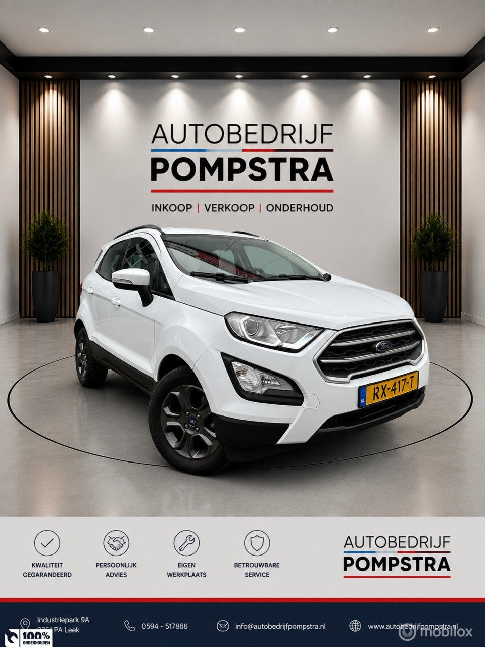 Ford EcoSport 125 PK Trend Ultimate 32.000 KM/HOOGZITTER, Auto's, Gebruikt, Euro 6, Ecosport, Met garantie (alle)