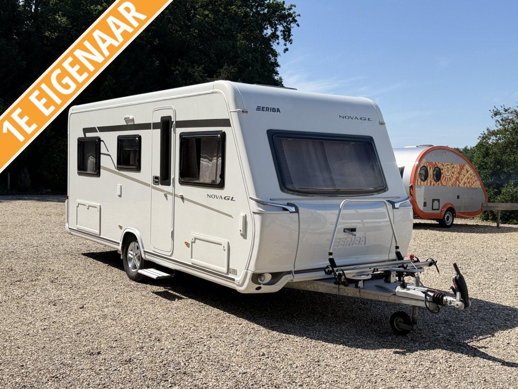 Eriba Nova GL 485 Topstaat Mover fietsenrek cassette luifel, Caravans en Kamperen, Caravans, Rondzit, Schokbreker, Bedrijf, Overige typen