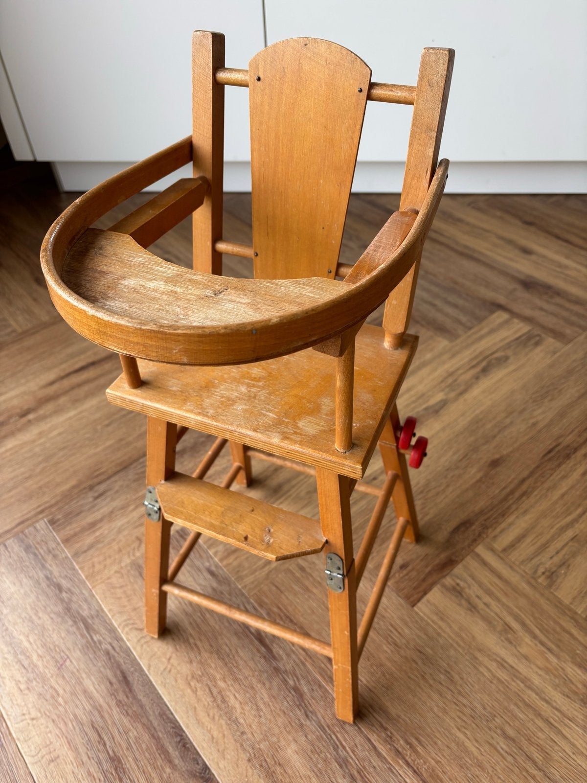 Vintage houten poppenstoel, Ophalen, Gebruikt, Overige typen
