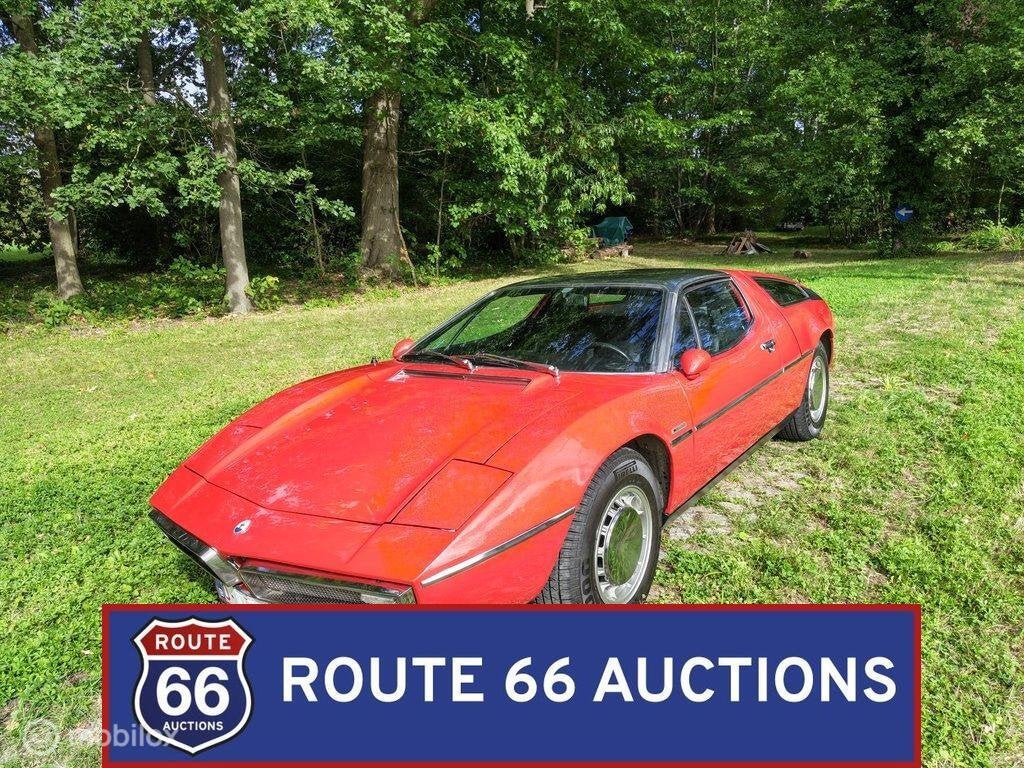 Maserati Bora 4.7 | 1972 | Route 66 Auctions, Maserati, Overige carrosserieën, Zwart, Bedrijf