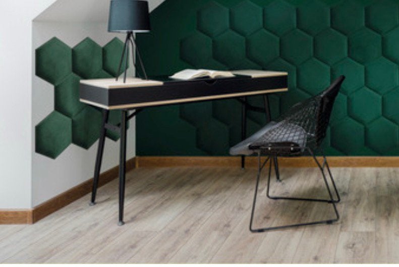 Wandkussens, wandpanelen, fluweel groen, 6 stuks, nieuw, Ophalen, Groen
