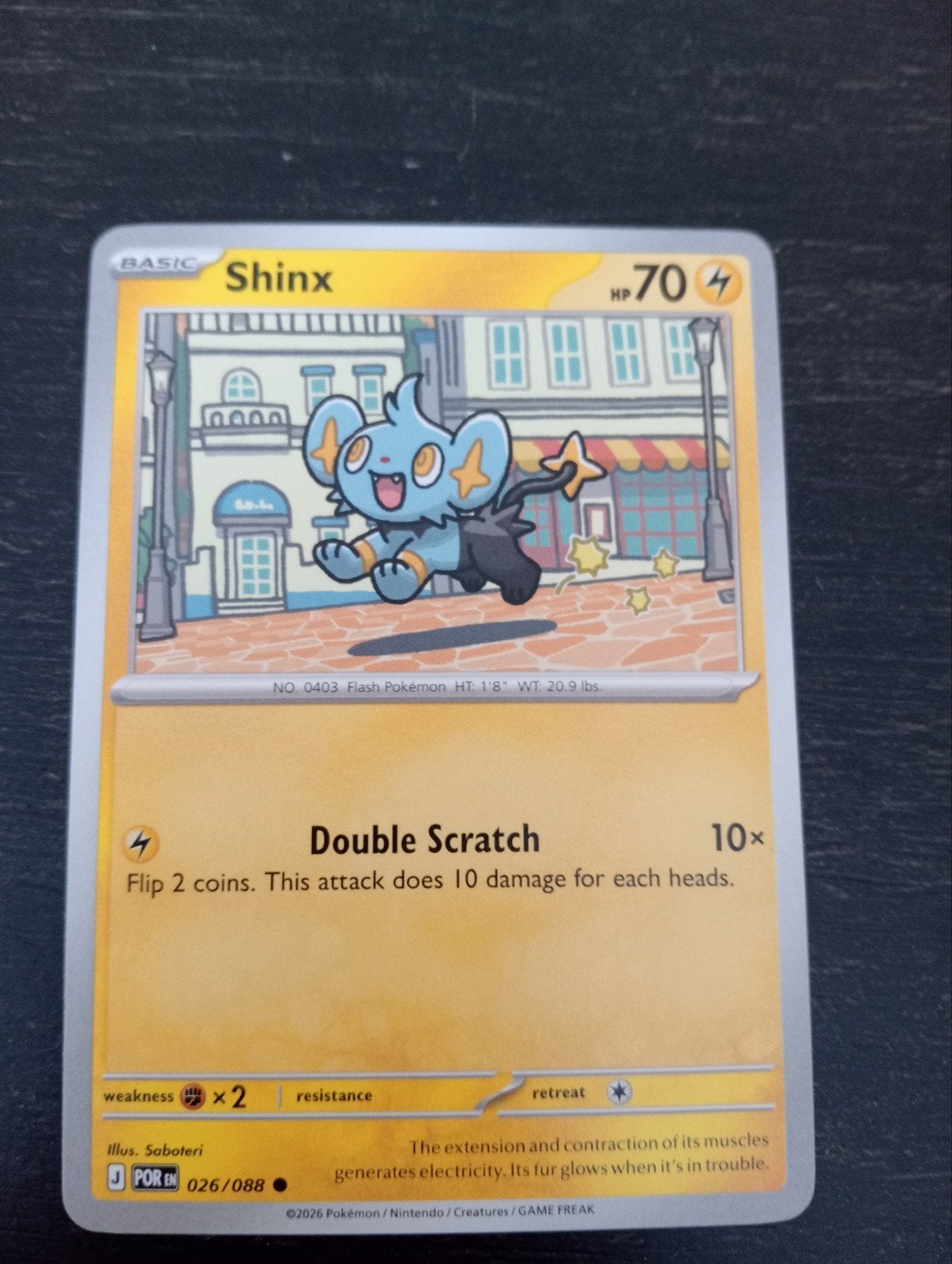 Shinx Pokémonkaart - Perfect Order Set 026/088, Ophalen of Verzenden, Zo goed als nieuw, Losse kaart