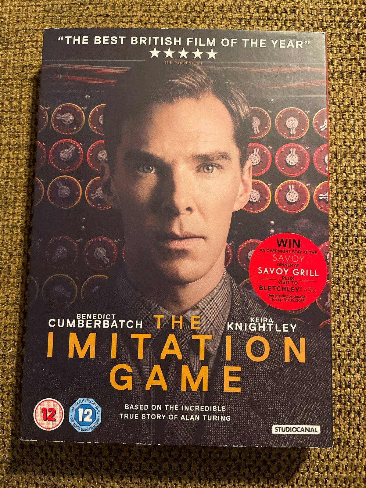 The Imitation Game dvd - Benedict Cumberbatch, Cd's en Dvd's, Engels, Nederlands, Ophalen of Verzenden, Zo goed als nieuw