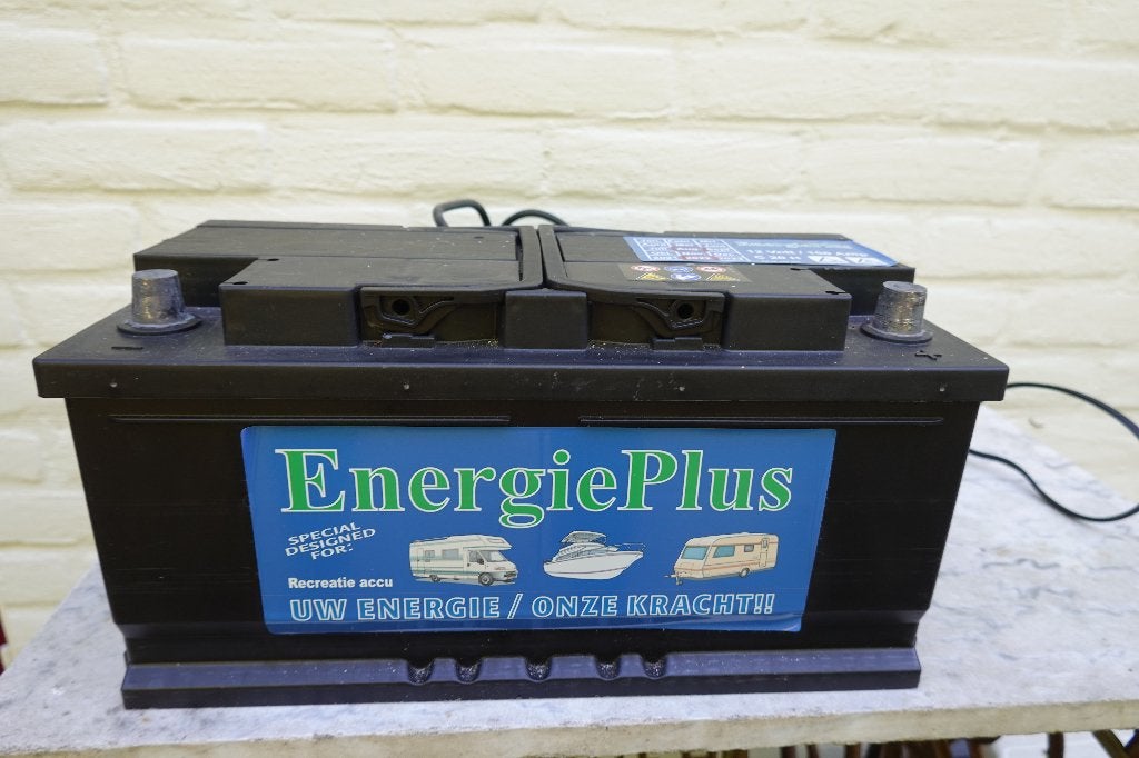 Zware 12V Accu voor caravan met mover, Caravans en Kamperen, Ophalen, Gebruikt