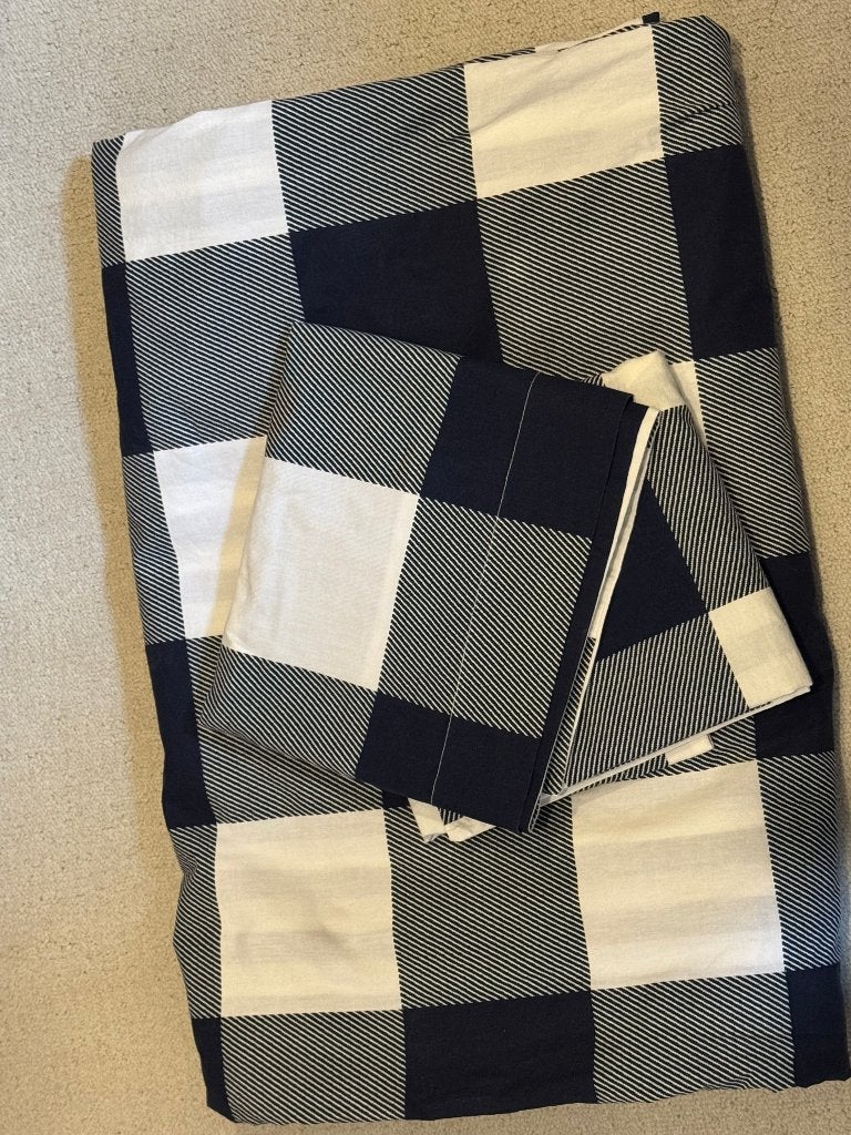 Dekbedovertrek met 2 slopen 230X200 Zwart Wit, Zwart, Dekbedovertrek, Tweepersoons, Ophalen of Verzenden