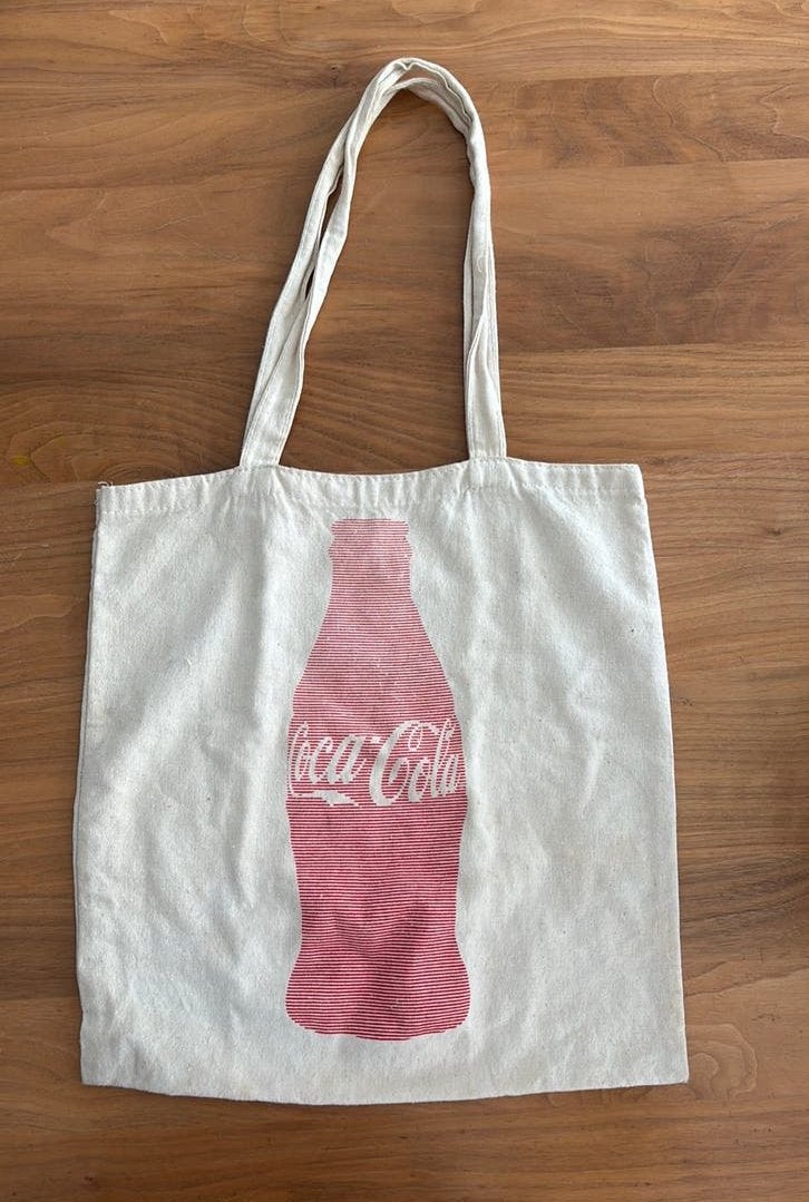 Coca Cola katoenen tas, Ophalen of Verzenden, Zo goed als nieuw, Overige typen