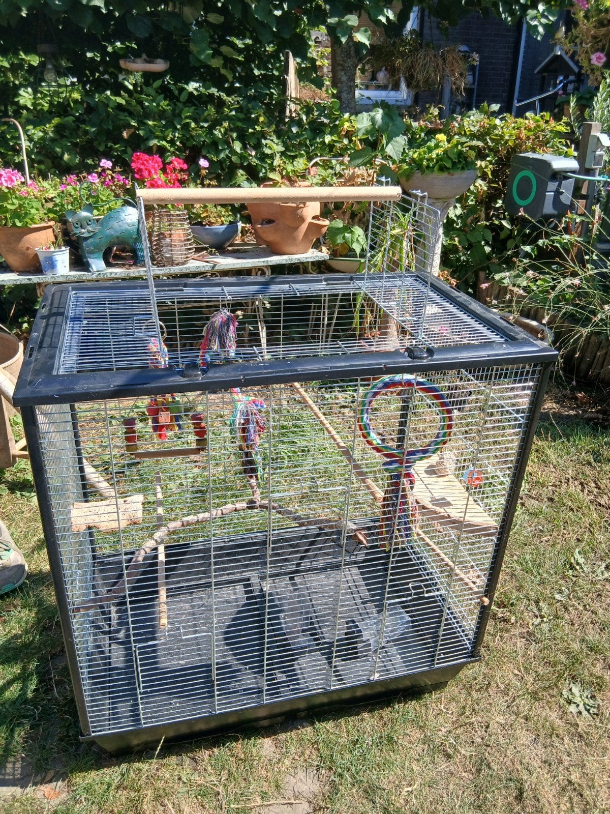 mooie grote vogelkooi!, Ophalen, Gebruikt, Metaal, Vogelkooi
