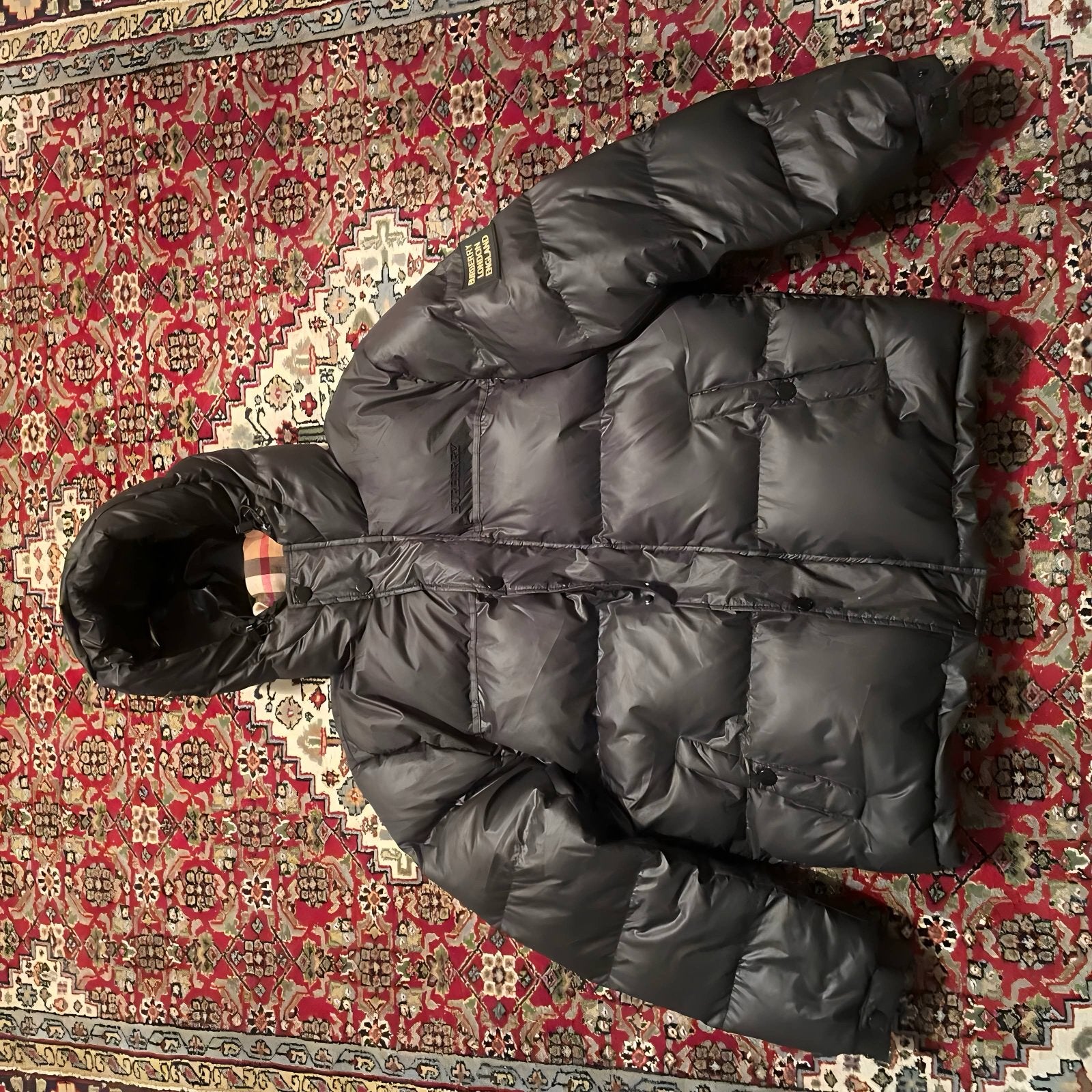 Burberry Puffer Jas Maat L, Kleding | Heren, Ophalen of Verzenden, Gedragen, Maat 52/54 (L), Zwart