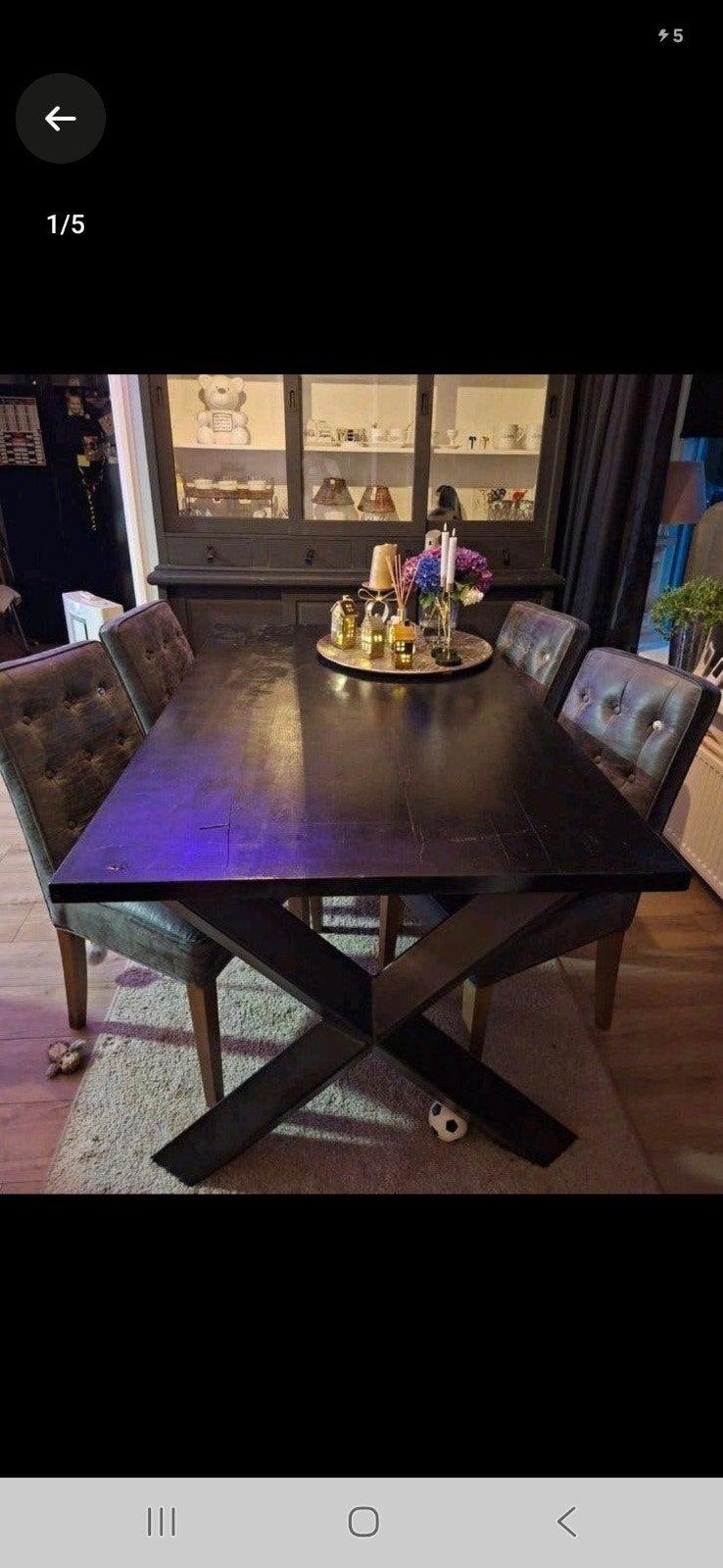 complete industriële eethoek eventueel ruilen tegen bartafel, Ophalen, 50 tot 100 cm, Zo goed als nieuw, 150 tot 200 cm