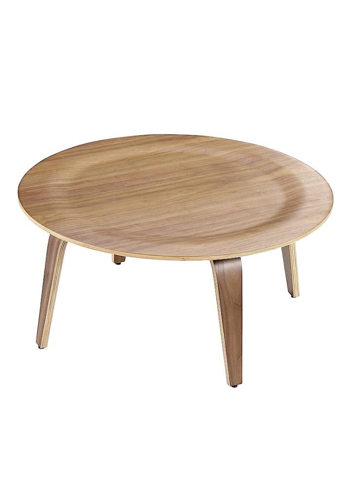 Eames CTW Plywood Salontafel DD (nieuw), 100 tot 150 cm, Rond, Nieuw, Overige houtsoorten
