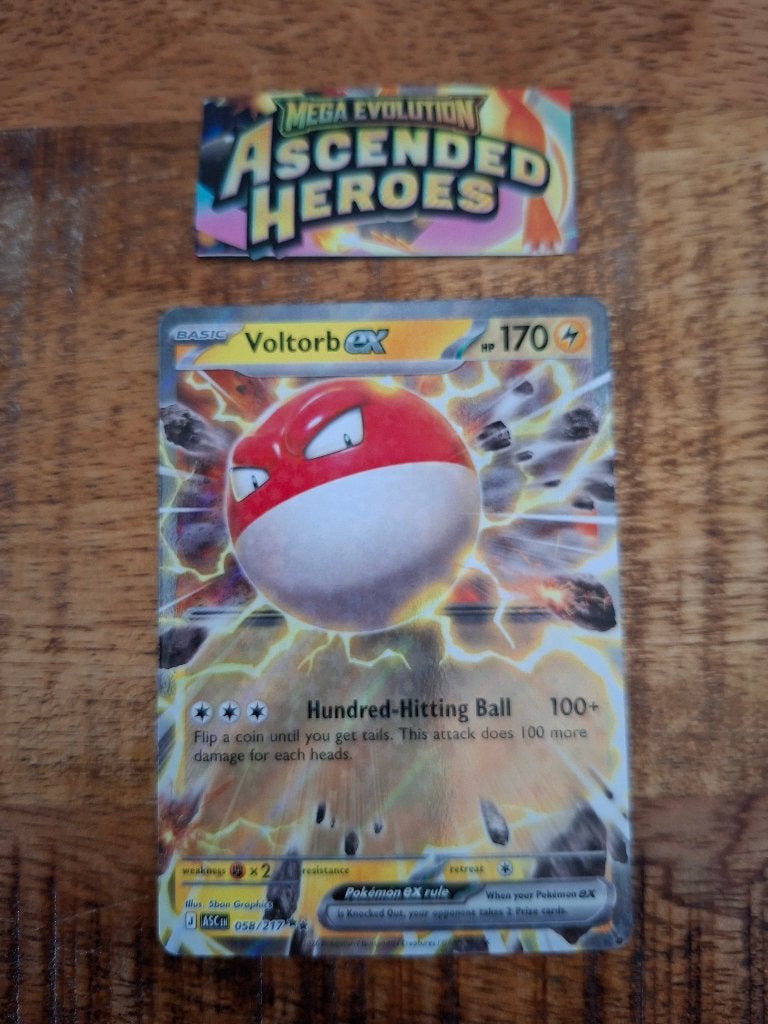 Pokemon – Voltorb (ASC 058/217)  Ascended Heroes, Ophalen of Verzenden, Nieuw, Losse kaart, Foil