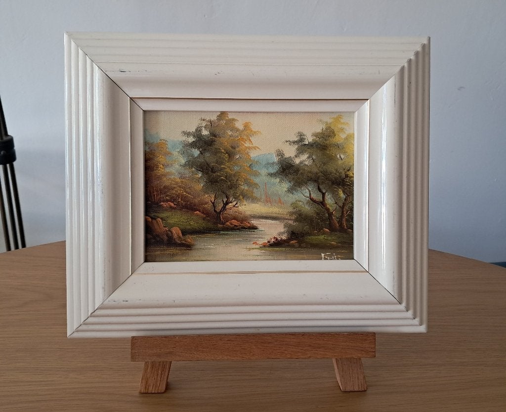 Vintage landschapsschilderij, Antiek en Kunst, Verzenden