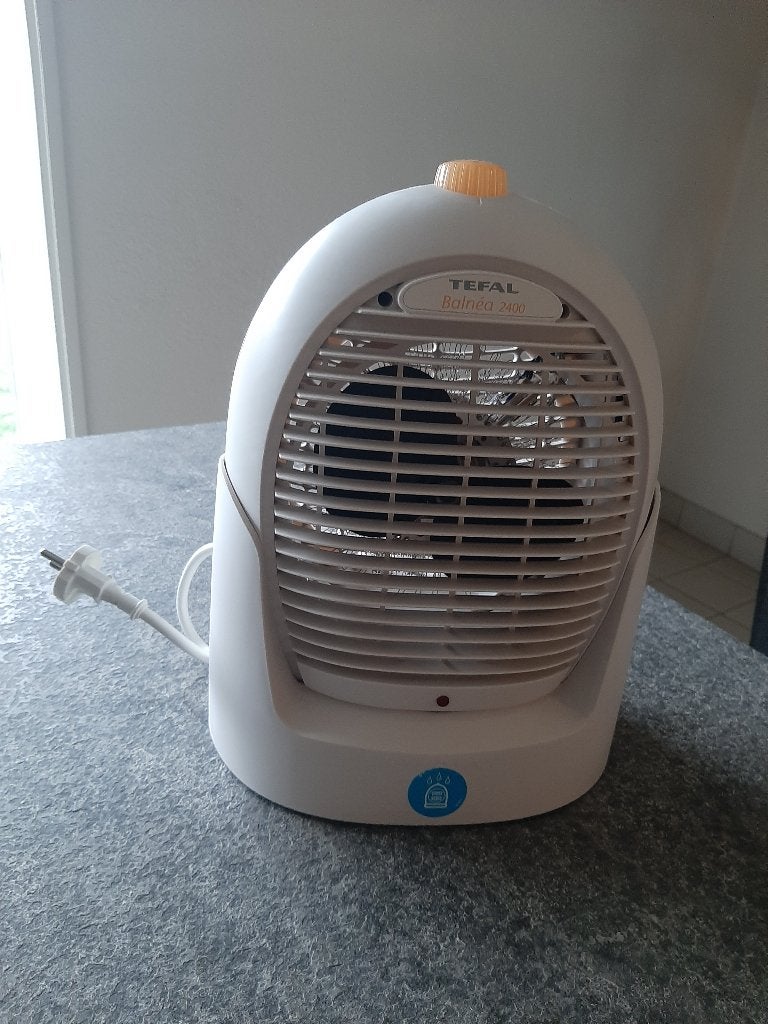 tafelventilator Tefal (opwarmen/heater), Ophalen, Zo goed als nieuw, Tafelventilator