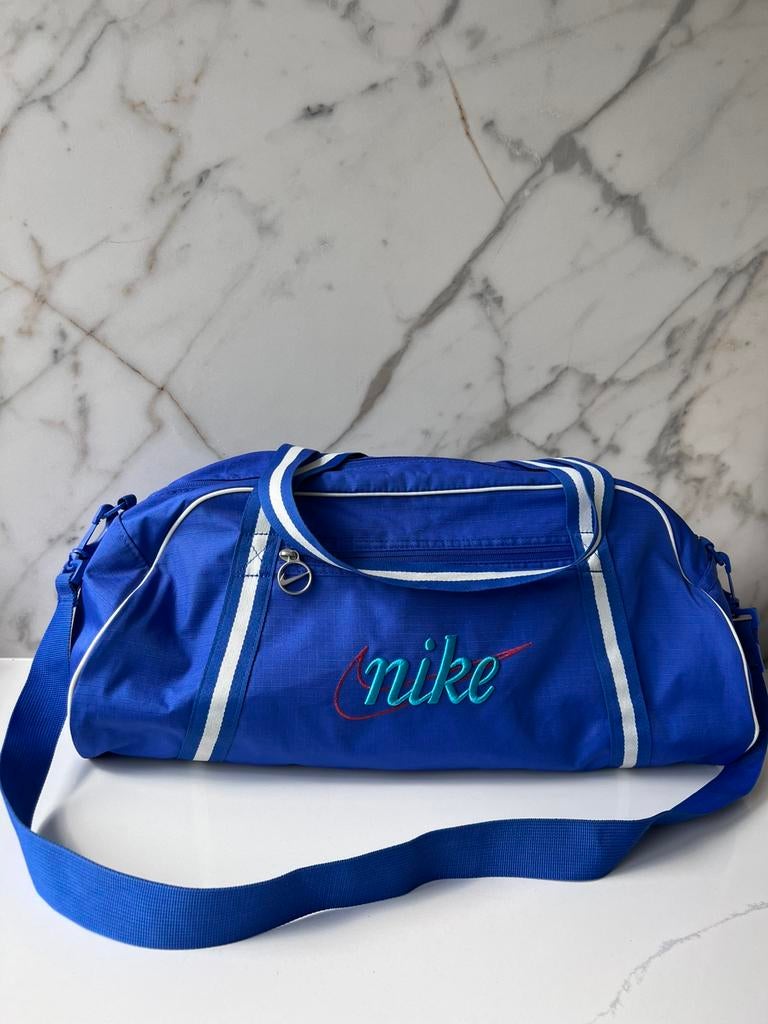 NIKE BLAUW SPORTTAS SPORT FITNESS TAS, Ophalen of Verzenden, Zo goed als nieuw, Unisex volwassen