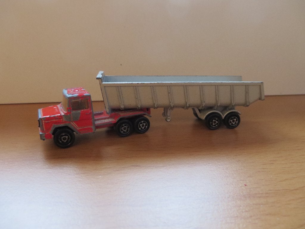 Majorette Magirus Truck en trailer, Ophalen of Verzenden, Gebruikt, Bus of Vrachtwagen