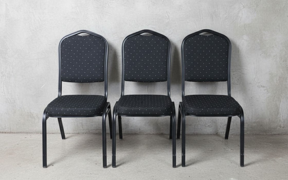 nog 10 x stackchairs zwart kantine zaal stoelen horeca, Huis en Inrichting, Stoelen, Ophalen of Verzenden, Zo goed als nieuw, Zwart