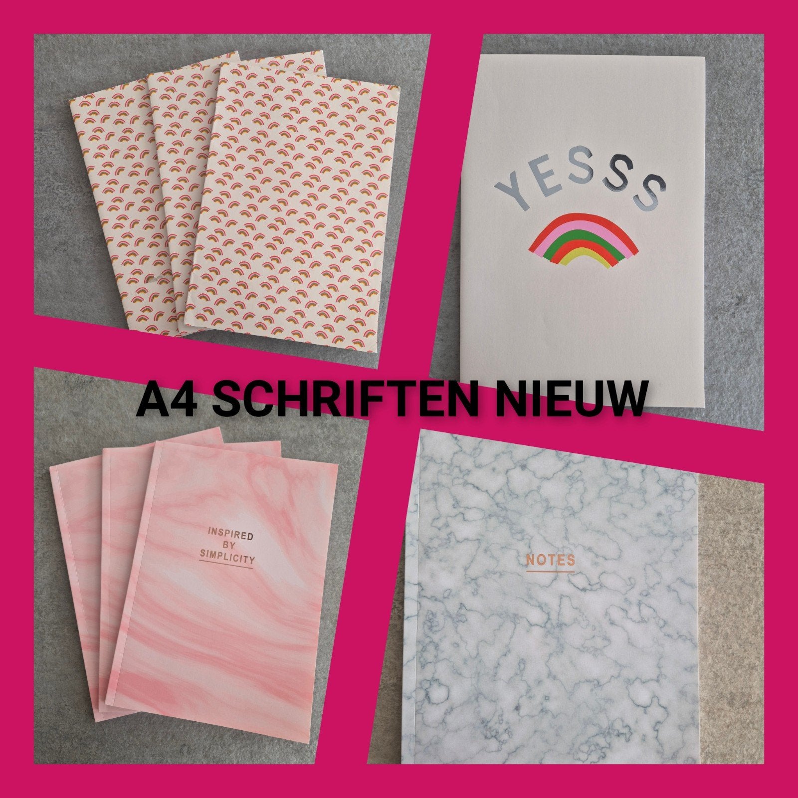 8 A4 schriften, Ophalen of Verzenden, Nieuw, A4