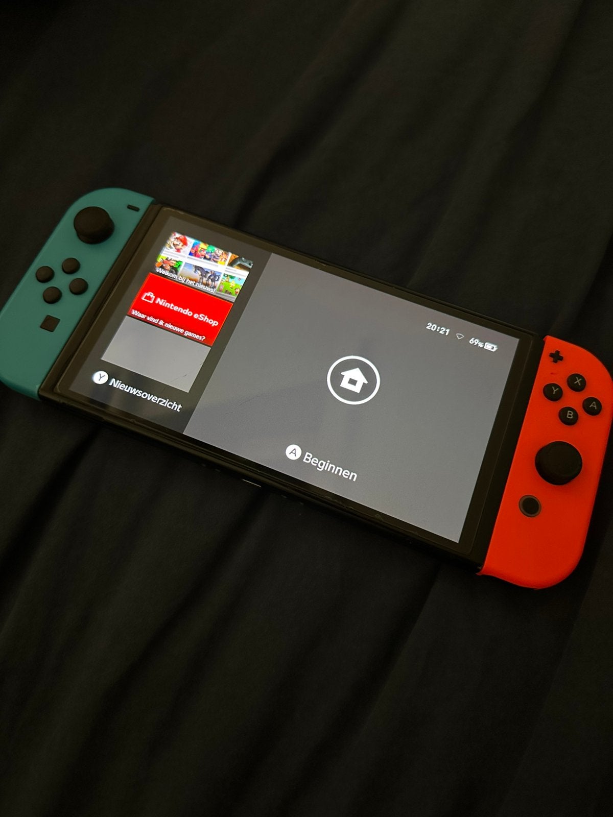 Nintendo switch oled, Ophalen of Verzenden, Zo goed als nieuw, Met 1 controller, Switch OLED