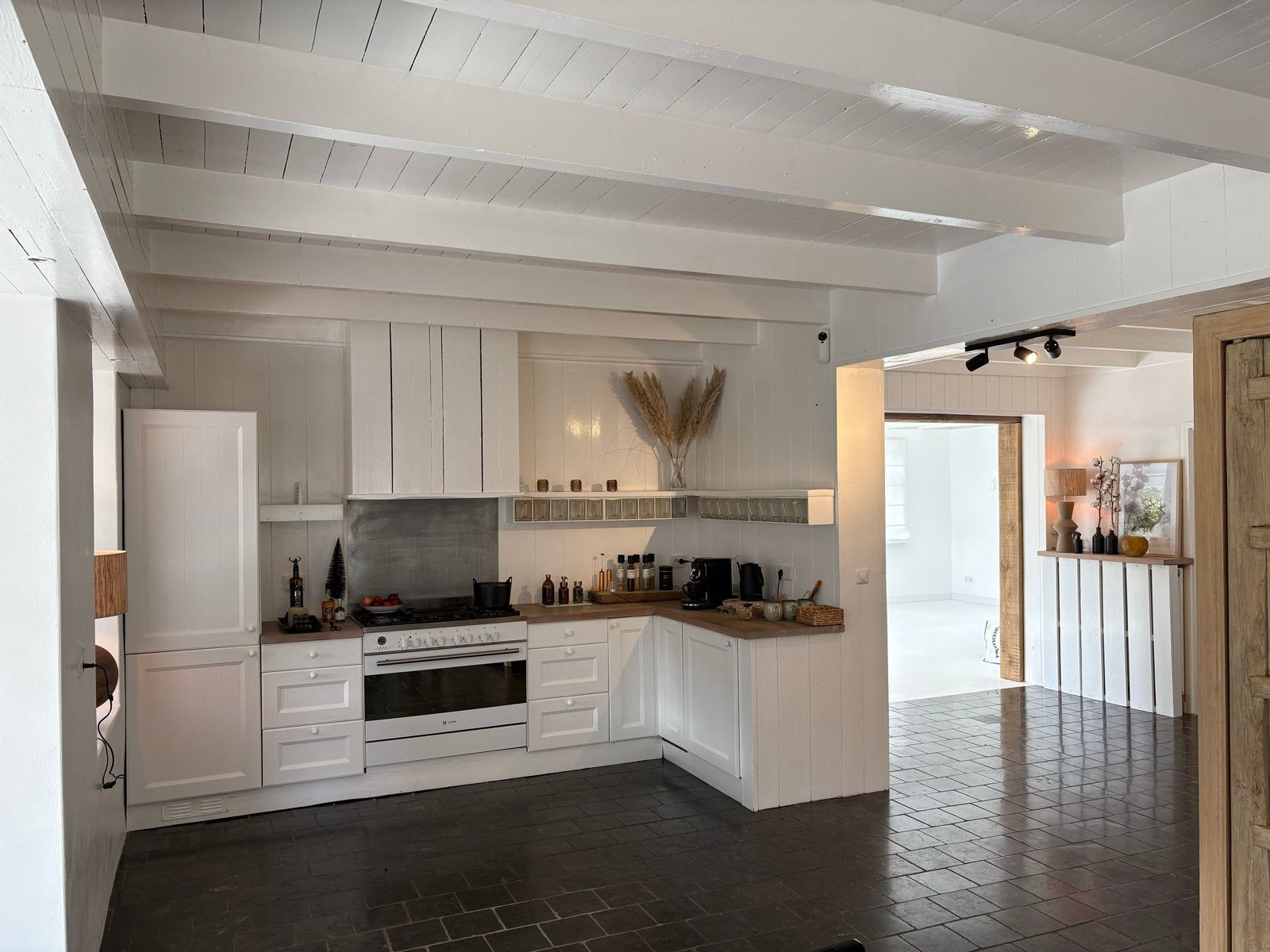 BORETTI M System gasfornuis met oven - Wit, vrijstaand, 60 cm of meer, Ophalen of Verzenden, Zo goed als nieuw, Gas
