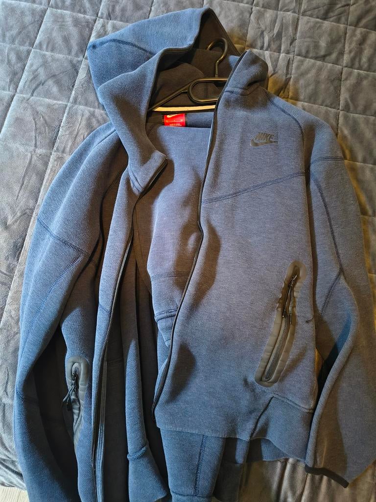Nike Tech Fleece Trainingspak - Donkerblauw, Blauw, Nike, Ophalen of Verzenden, Zo goed als nieuw