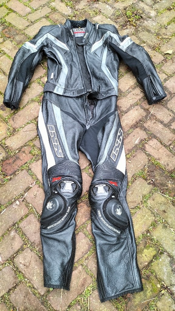 2delig leren motorpak maat 102 IXS, Motoren, Ophalen of Verzenden, IXS, Tweedehands, Heren