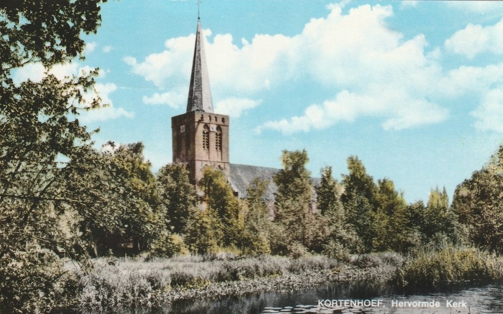 KORTENHOEF Ned. Herv. Kerk kl.f., Verzenden, 1960 tot 1980, Gelopen, Noord-Holland