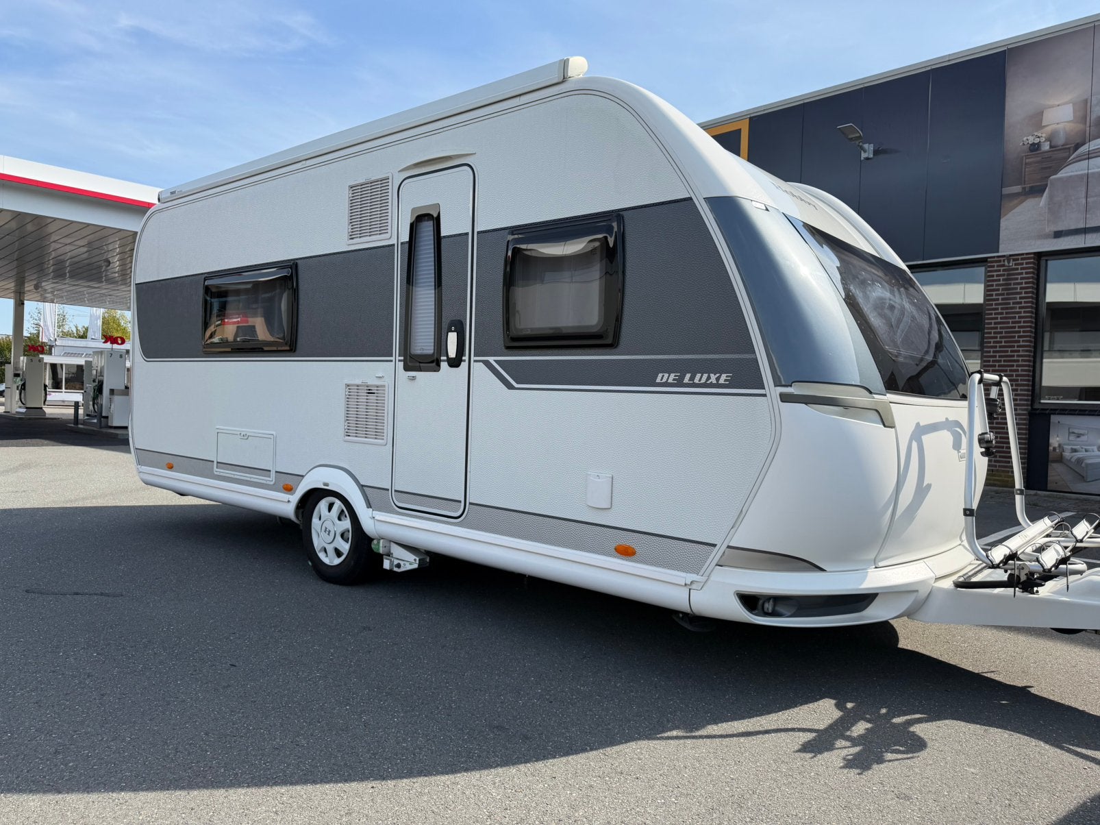 BOMVOL Hobby 495 WFB Mover Cassetteluifel Voortent Badkamer, Caravans en Kamperen, Standaardzit, Hobby, Frans bed, Particulier