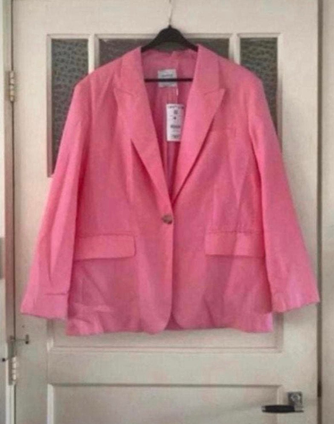 Roze Bershka Blazer Maat S - Nieuw met kaartje, Kleding | Dames, Nieuw, Ophalen of Verzenden, Jasje, Roze