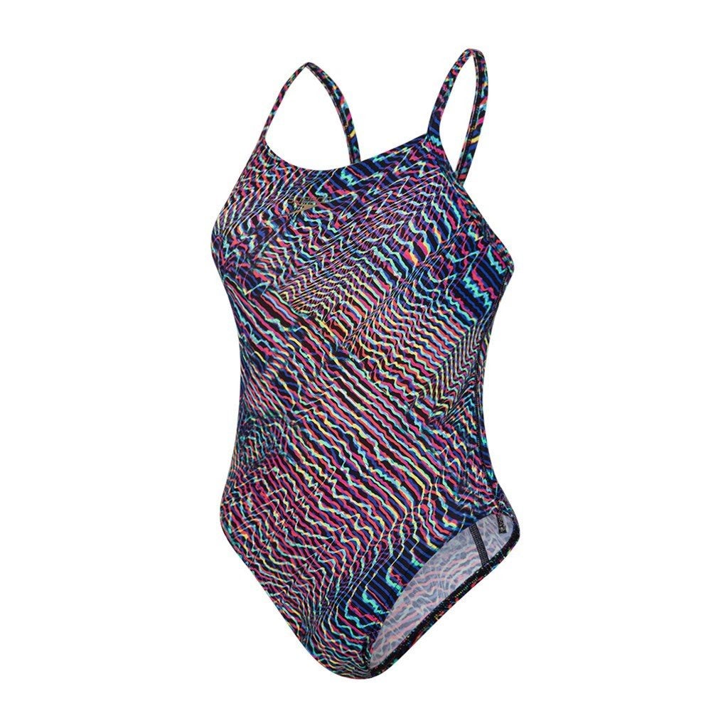 Nieuw Speedo ColourRipple Allover Digital Rippleback Badpak, Zwart, Info@allsport-group.com, All Sport NV, Nieuw