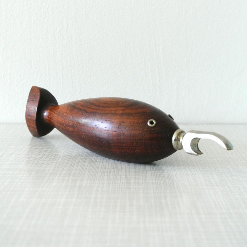 Mid Century Deens Design OPENER palissander rosewood vintage, Overige typen, Ophalen of Verzenden, Gebruikt, Hout