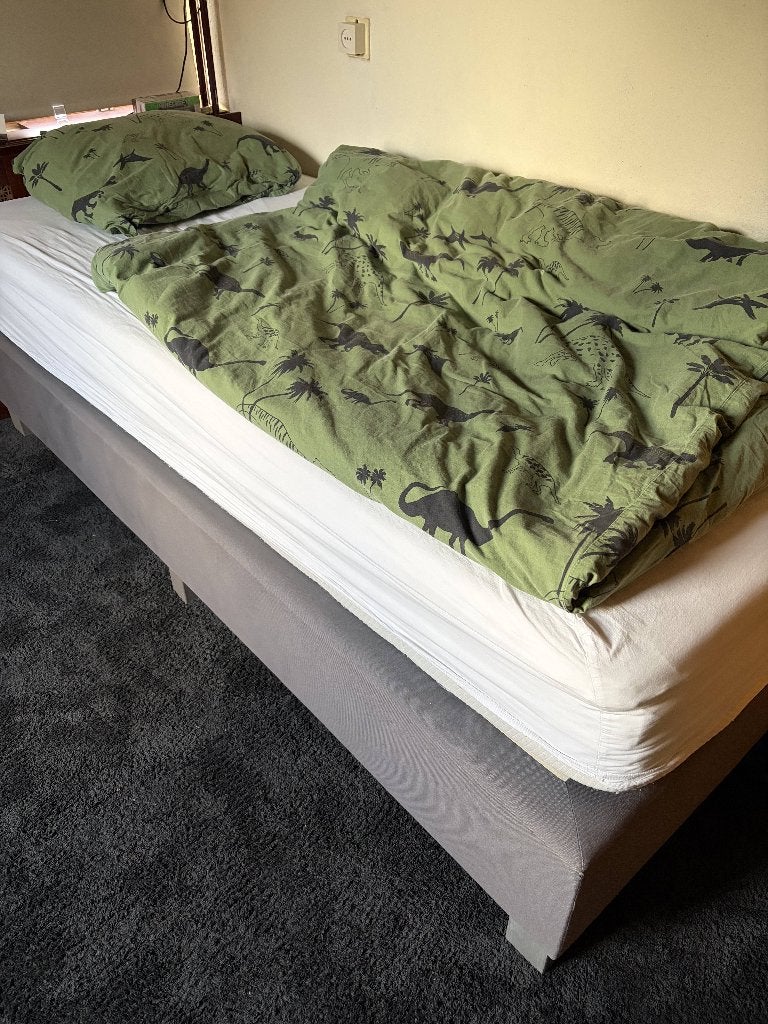 1 persoon boxpring gratis ophalen, Ophalen, Gebruikt, 90 cm, Eenpersoons