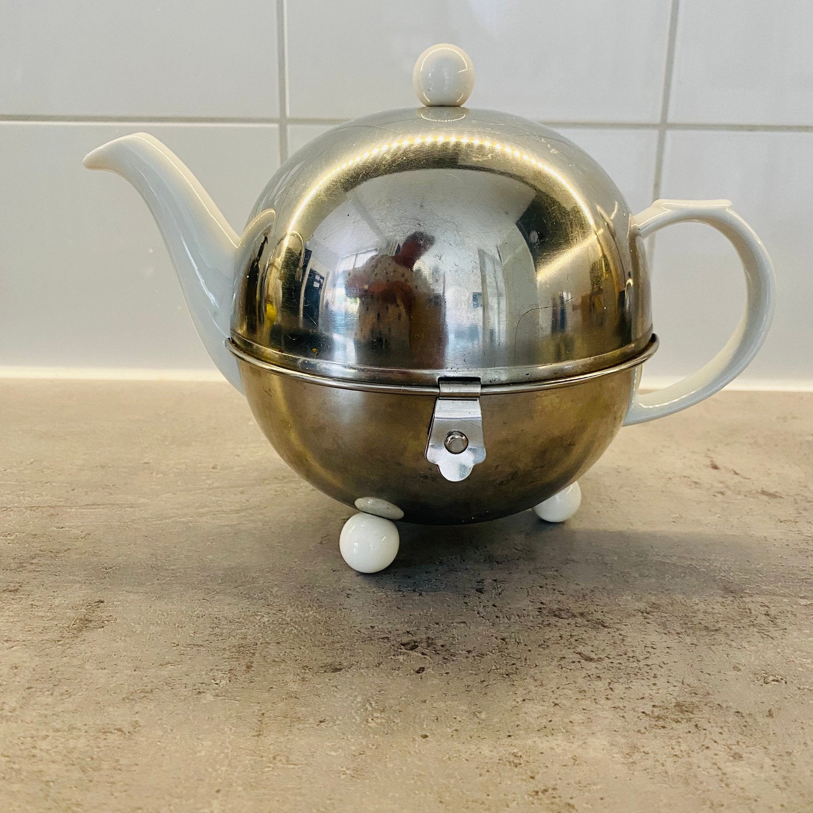 Bredemeijer Cosy Thermo Theepot, Gebruikt, Bredemeijer, Zilver, Metaal